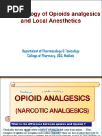 Lect 10 - Opioids and LA