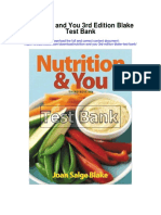 Nutrition and You 3rd Edition Blake Test Bank