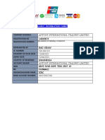 Antony International Trading Limited: Client Information Sheet