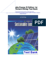 Sustainable Energy Si Edition 1st Edition Richard Dunlap Test Bank