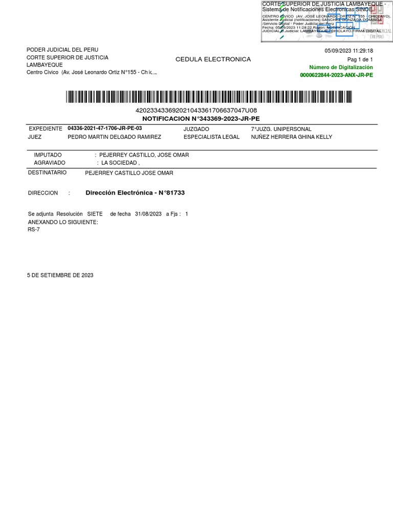 Exp. 04336-2021-47-1706-JR-PE-03 - Consolidado - 343369-2023 | PDF