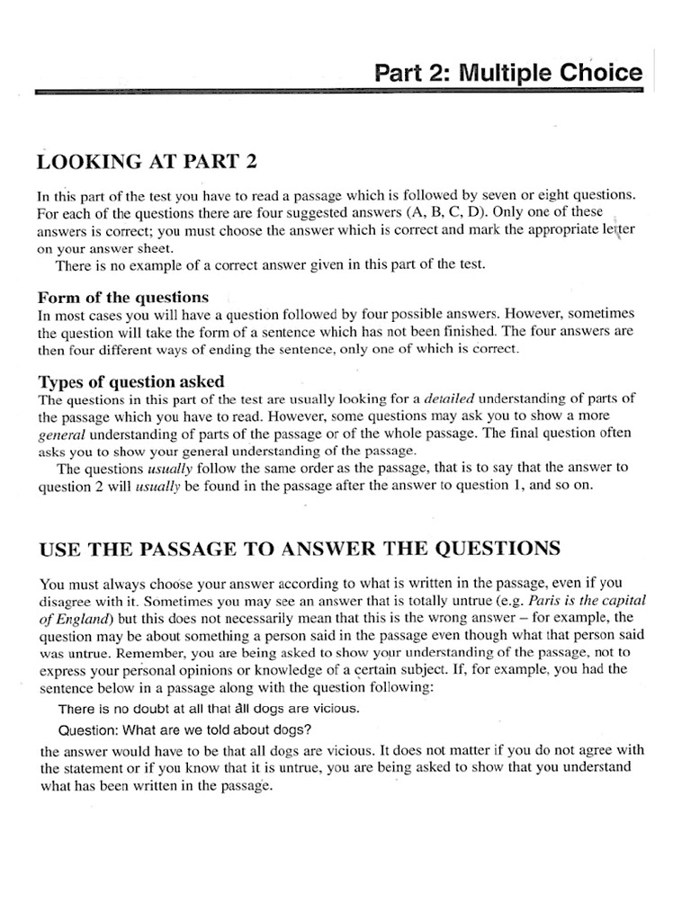 Multiple Choice | PDF