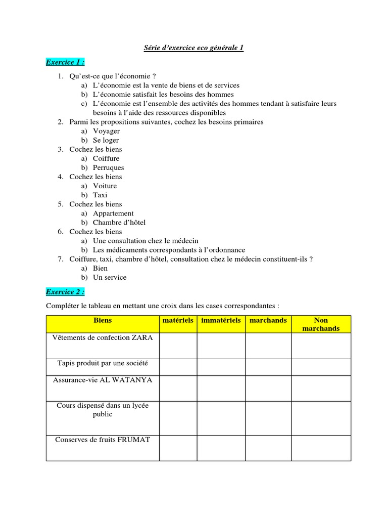 Circuit Exercice 6 Eme | PDF | Revenus | Foyer