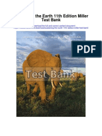 Sustaining The Earth 11th Edition Miller Test Bank