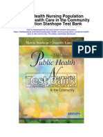 Public Health Nursing Population Centered Health Care in The Community 7th Edition Stanhope Test Bank