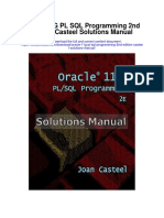 Oracle 11g PL SQL Programming 2nd Edition Casteel Solutions Manual