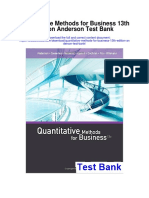 Quantitative Methods For Business 13th Edition Anderson Test Bank