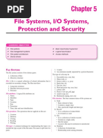 File System Summary Sheet