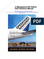 Operations Management 9th Edition Krajewski Solutions Manual