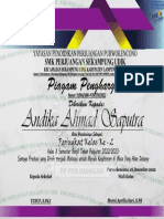 Piagam Andika Ahmad 2022-2023