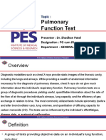 Pulmonary Function Tests