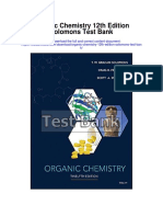 Organic Chemistry 12th Edition Solomons Test Bank