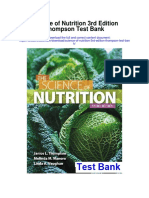 Science of Nutrition 3rd Edition Thompson Test Bank