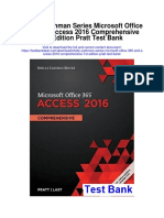 Shelly Cashman Series Microsoft Office 365 and Access 2016 Comprehensive 1st Edition Pratt Test Bank