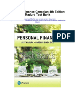 Personal Finance Canadian 4th Edition Madura Test Bank