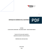 Enfoque de Género en La Gestión Municipalidad - Talca