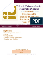 Taller 4 - Desigualdades, Signos y Función Valor Absoluto