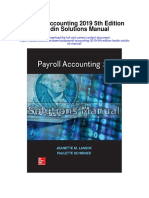 Payroll Accounting 2019 5th Edition Landin Solutions Manual