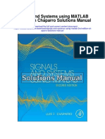 Signals and Systems Using Matlab 2nd Edition Chaparro Solutions Manual