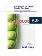 Sociology in Modules 4th Edition T Schaefer Test Bank