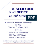 Meeting To Save 158th Post Office