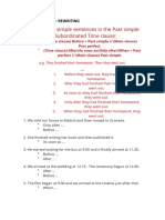 PERFECT TENSES (Types of Rewriting)