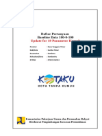 Update For 19 Parameter Kumuh: Daftar Pertanyaan Baseline Data 100-0-100