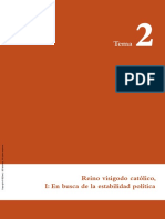 (Tema 2 Reino Visigodo Católico I en Busca de La Estabilidad Política)