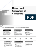 History and Generation of Computers