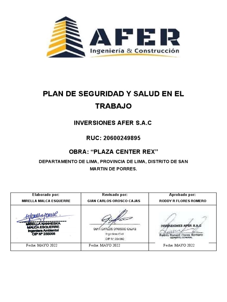 Plan de SST | PDF | Seguridad y salud ocupacional | Valores