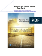 Personal Finance 8th Edition Keown Test Bank