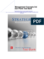 Strategic Management Concepts 3rd Edition Frank Test Bank