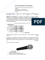 Algo Más Sobre Micrófonos y Sus Aplicaciones