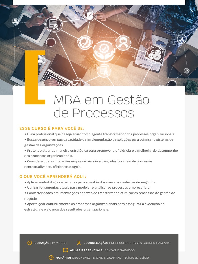 MBA em Gestão de Processos: Transformação e Eficiência | PDF | Ciência ...