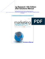 Marketing Research 10th Edition Mcdaniel Solutions Manual