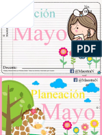 Editable Plan Mayo Maestra Nani