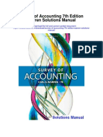 Survey of Accounting 7th Edition Warren Solutions Manual