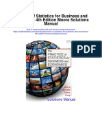 Practice of Statistics For Business and Economics 4th Edition Moore Solutions Manual