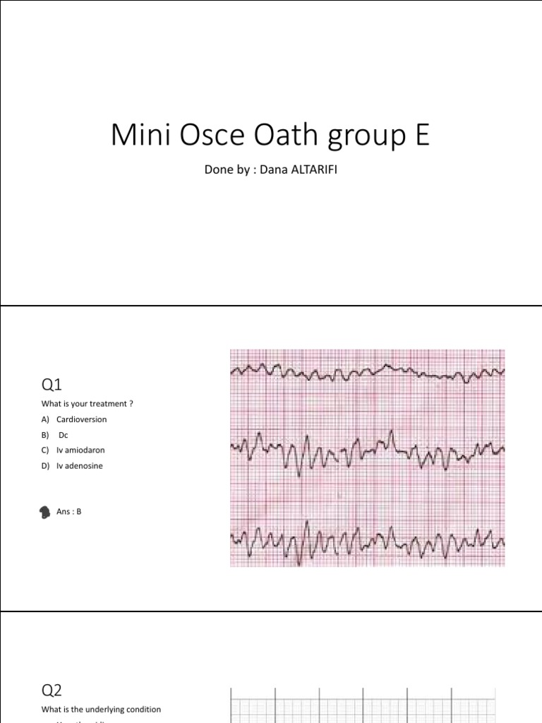 Mini OSCE Case Studies and Treatments | PDF