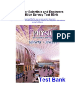 Physics For Scientists and Engineers 9th Edition Serway Test Bank