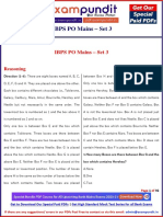 Ibps Po Mains Model Question Paper PDF Set 3