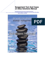 Strategic Management Text and Cases 6th Edition Dess Solutions Manual
