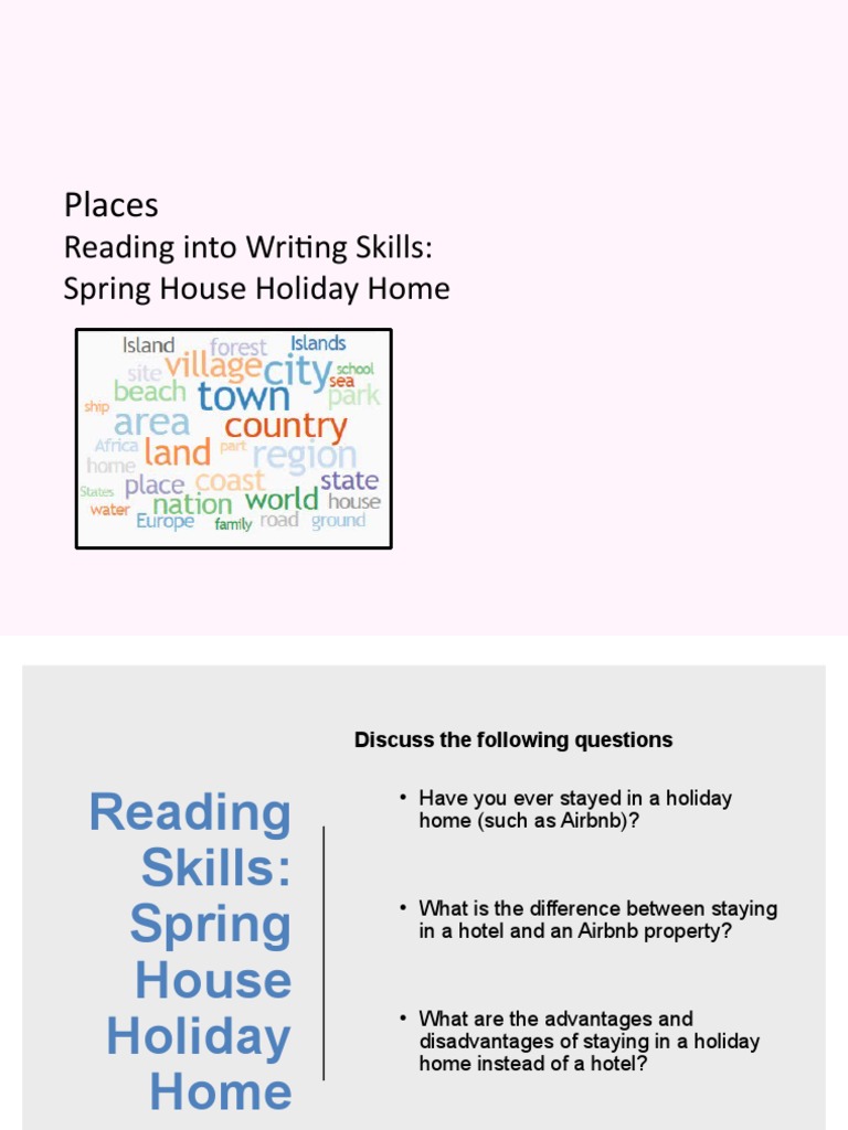 06 Reading Skills - Spring House Holiday Home | PDF | Room | Bathroom
