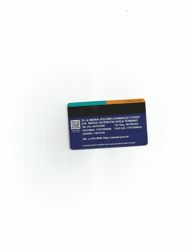 Tarjeta Sanitaria Parte 2 Odalis Cdo Covid | PDF