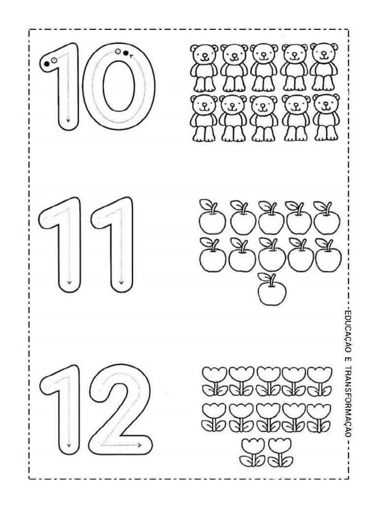 numeros del 10 al 20 | PDF