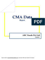 CMA Sample Report