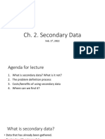Lecture 2.bb - Secondary Data