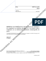 Y/O Comercialización": Norma Técnica NTP 211.035 Peruana 2019