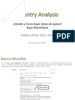 Country Analysis - Bajar Datos World Bank