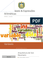 2 Tipos Variaveis Expressoes Aritmeticas